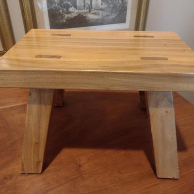 Natural Wood Hand Crafted Step Stool
