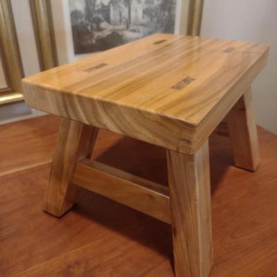 Natural Wood Hand Crafted Step Stool