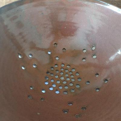 Hand Thrown Pottery Colander by Fran Symes