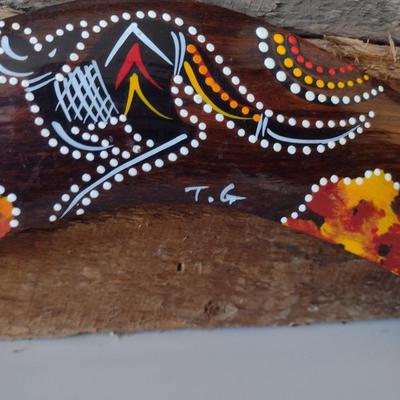 Handmade and Painted Australian Boomerang