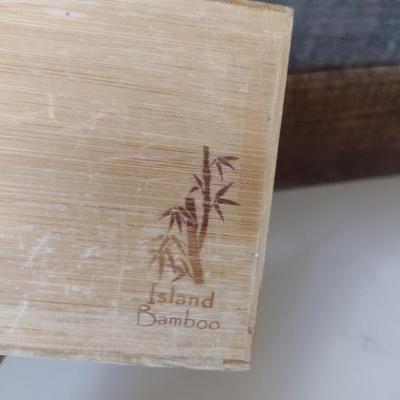 Island Bamboo Tea Bag Caddy Box