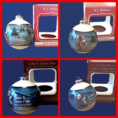 6 - M I Hummel Annual Edition Chrismas Ornaments