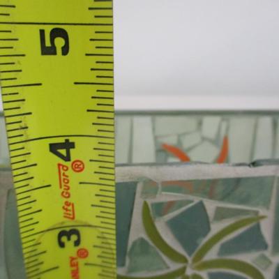 Mosaic Cut Glass Tile Sea Scape Themed Planter