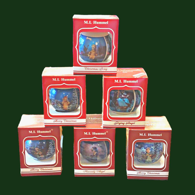 6 - M I Hummel Annual Edition Chrismas Ornaments