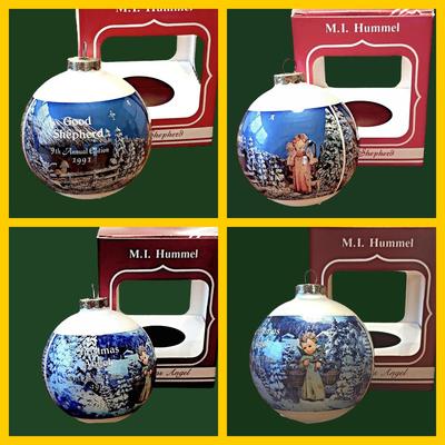 6 - M I Hummel Annual Edition Chrismas Ornaments