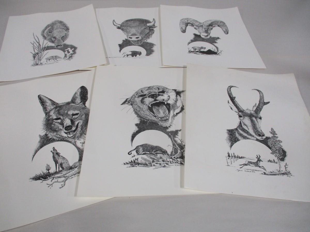 Dick Calkins Wildlife Drawings