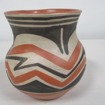 Signed Hand Thrown  Pottery Bowl By Mary Tenario
