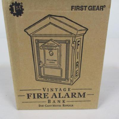 Set of 8 Vintage Fire Alarm Coin Banks