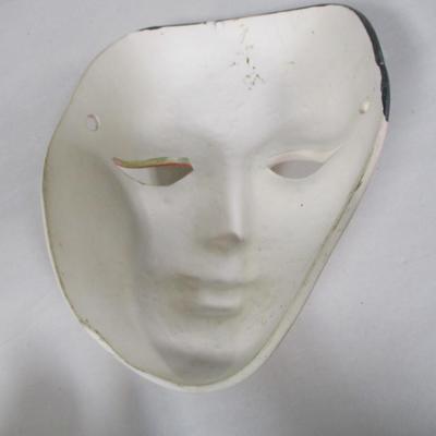 Vintage Hand Painted Ceramic Face Mask