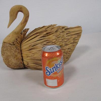 All Wood Handcrafted Swan