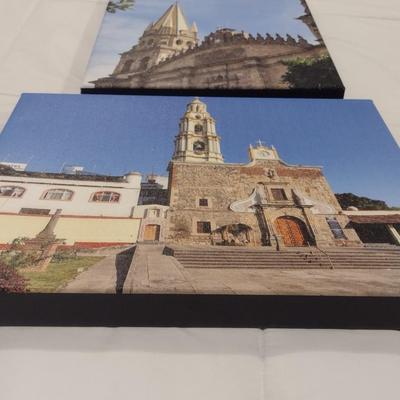Set of Four Unframed Architectural Photos on Canvas (See all Pictures)