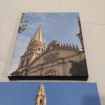 Set of Four Unframed Architectural Photos on Canvas (See all Pictures)