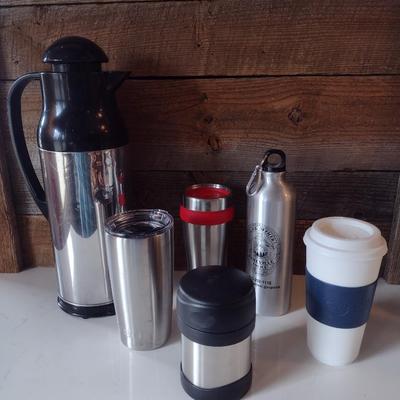 Collection of Coffee Carafes and Insulated Beverage Cups includes Yeti