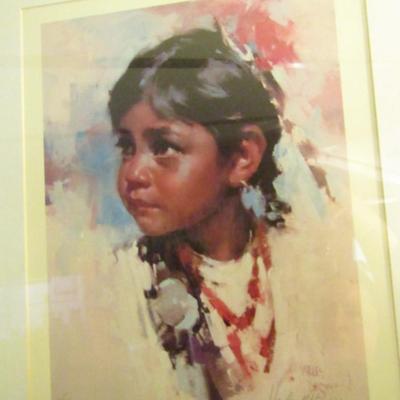 Signed and Numbered Framed Print- 'Sonora Child'- Harley Brown