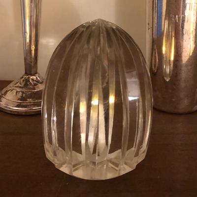 Vintage CRYSTAL PAPER WEIGHT