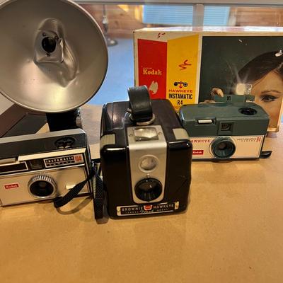Vintage Camera Lot - Brownie Instamatic Hawkeye