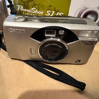 Camera Lense Lot - Canon Power Shot, Minolta Maxxum 50