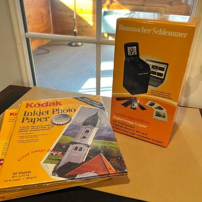 NIB Hammacher Schlemmer Portable Digital Image Copier + Photo Paper