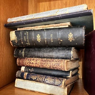 Lot of Antique Books Dating Back Late 1800's