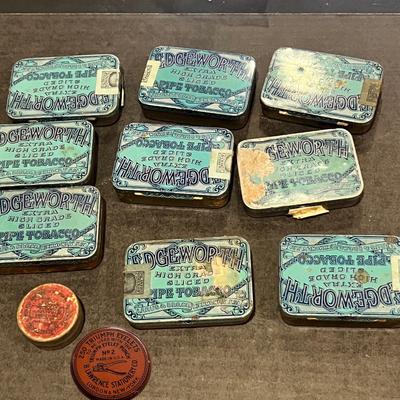 11 Antique Vintage Tins Lot