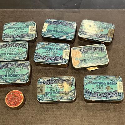 11 Antique Vintage Tins Lot