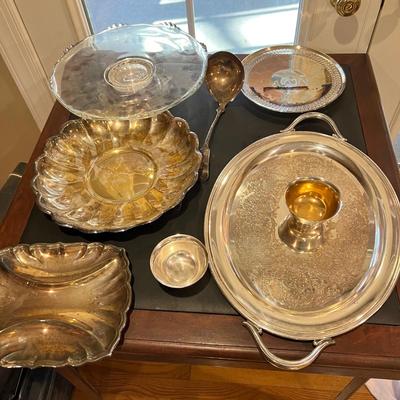 Antique Vintage Silver Plated Lot