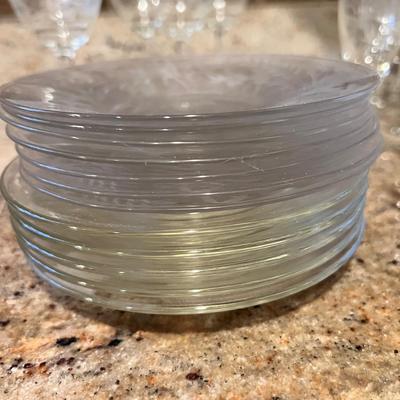 Large Lot Vintage Etched Glassware
