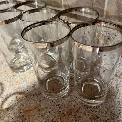 Large Lot Vintage Etched Glassware