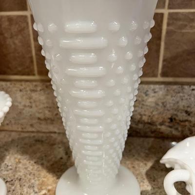 Vintage Milkglass Hobnail Lot