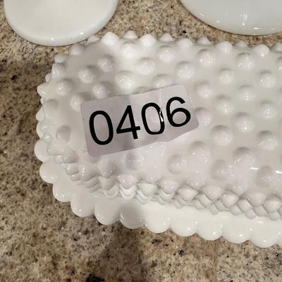 Vintage Milkglass Hobnail Lot