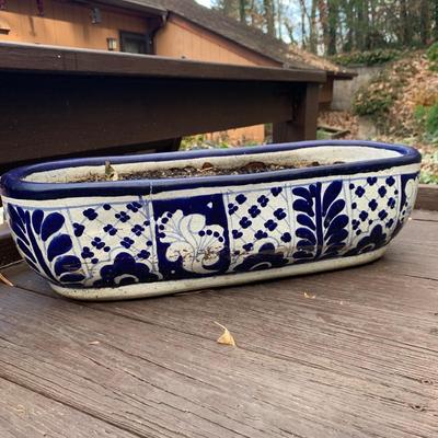 Two Hand Painted Oblong Planters (BP-HS)