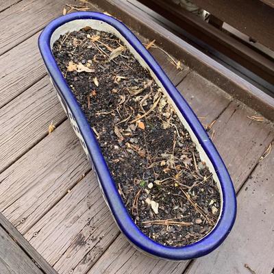 Two Hand Painted Oblong Planters (BP-HS)