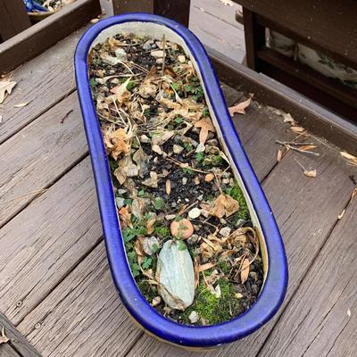 Two Hand Painted Oblong Planters (BP-HS)