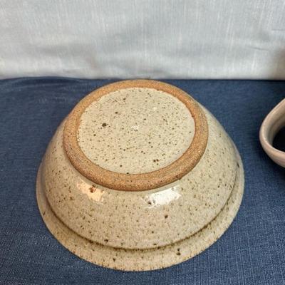 Lot 124, vintage, pottery, pitcher, and bowl set