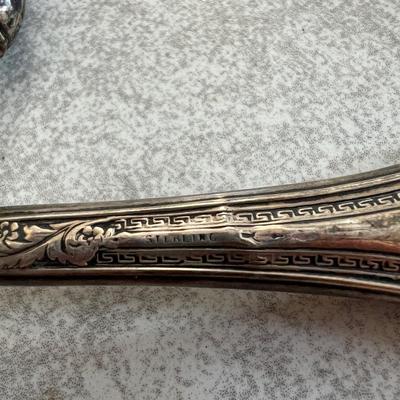 Large Lot Antique Sterling Vanity Sets, Sterling Coasters