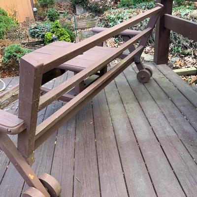 Solid Wood Patio Bench (BP-HS)