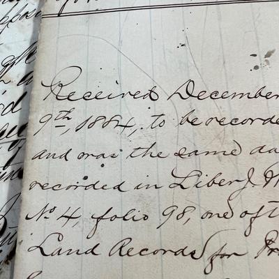 Large Lot Antique Ephemera Deeds, Wills - Earliest c. 1812