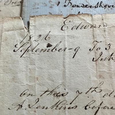 Large Lot Antique Ephemera Deeds, Wills - Earliest c. 1812