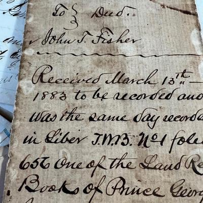 Large Lot Antique Ephemera Deeds, Wills - Earliest c. 1812