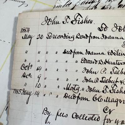 Large Lot Antique Ephemera Deeds, Wills - Earliest c. 1812