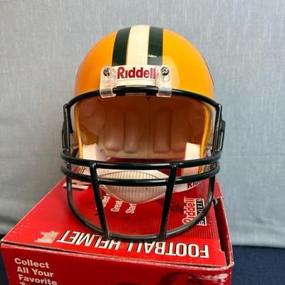 Lot 135 Full-size Green Bay Packers replica football helmet by Riddell sports