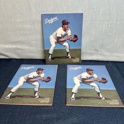 Lot 136 three Dodgers, April, 1984 game scorecard magazines