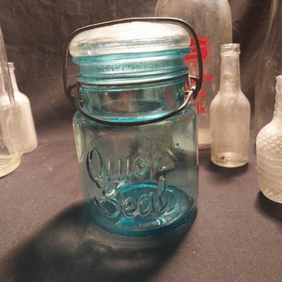 VINTAGE BOTTLES AND JARS