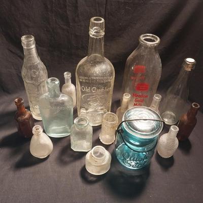 VINTAGE BOTTLES AND JARS