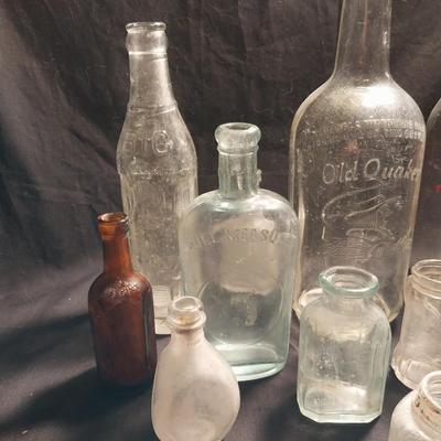 VINTAGE BOTTLES AND JARS