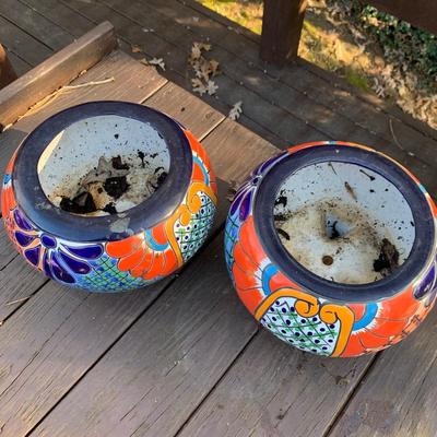 Colorful Hand Made Mexican Flower Pots & More (BP-HS)