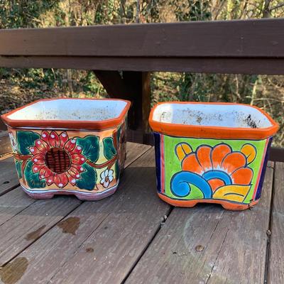 Colorful Hand Made Mexican Flower Pots & More (BP-HS)