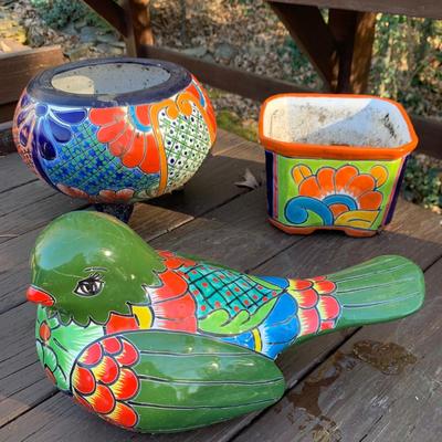 Colorful Hand Made Mexican Flower Pots & More (BP-HS)