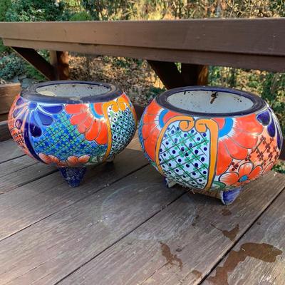 Colorful Hand Made Mexican Flower Pots & More (BP-HS)