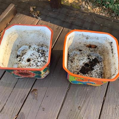 Colorful Hand Made Mexican Flower Pots & More (BP-HS)